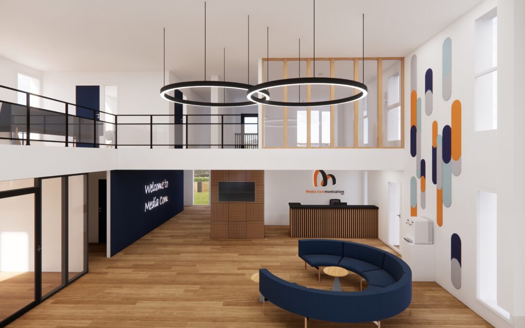 Conception 3D – Hall Accueil Bureaux
