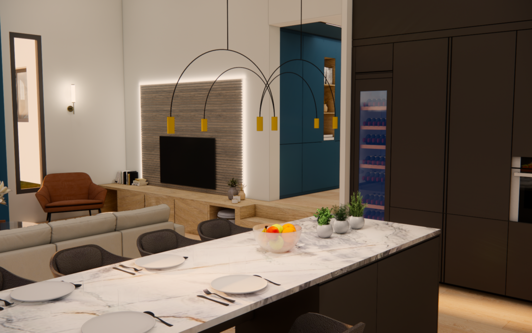 Conception 3D – Salon Cuisine