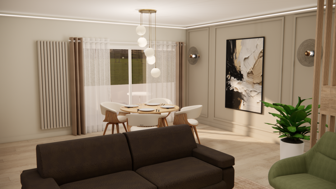 Conception 3D – Salon et salle à manger