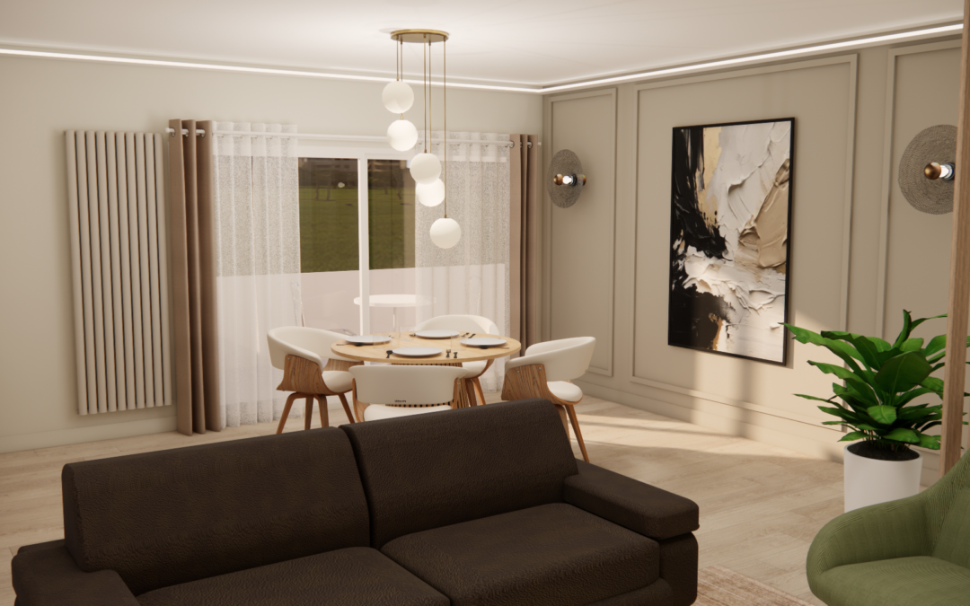 Conception 3D – Salon et salle à manger