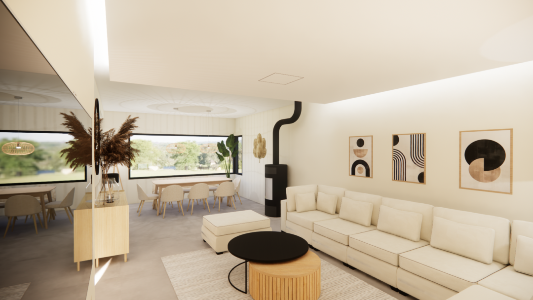 Conception 3D – Salon et Cuisine –