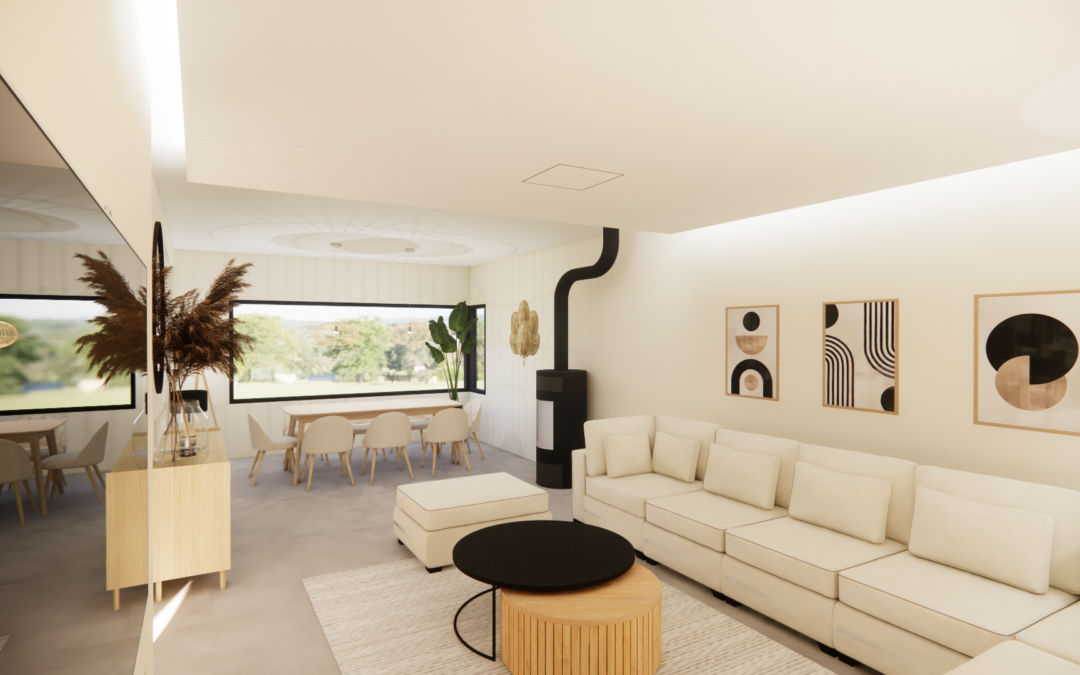 Conception 3D – Salon et Cuisine –